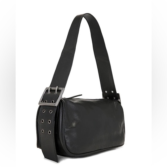 Free People Handbags - Free People Arm Candy Leather Bag, Purse, Adjustable Strap, Black, NWT